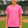 Youth Dri-Fit Performance Tee - Pink