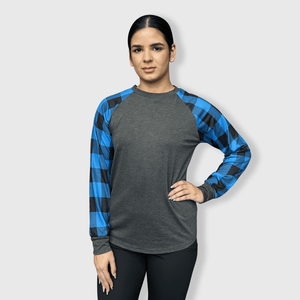 ILTEX Apparel Adult Clothing Plaid Blue Long Sleeves Polyester