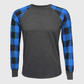 ILTEX Apparel Adult Clothing Plaid Blue Long Sleeves Polyester