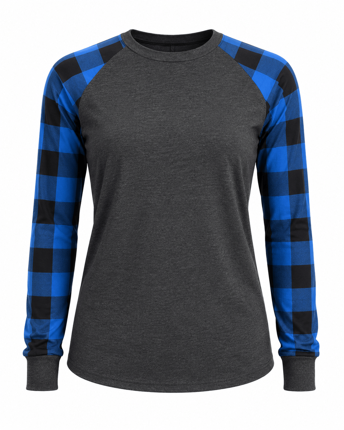 ILTEX Apparel Adult Clothing Plaid Blue Long Sleeves Polyester