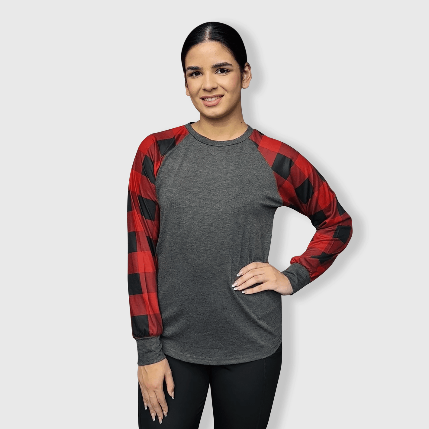 ILTEX Apparel Adult Clothing Plaid Red Long Sleeves Polyester