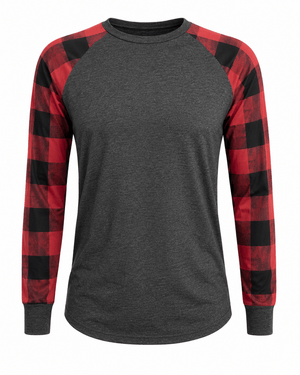 ILTEX Apparel Adult Clothing Plaid Red Long Sleeves Polyester