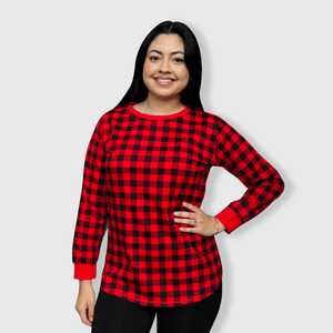 ILTEX Apparel Adult Clothing Plaid Red Shirt