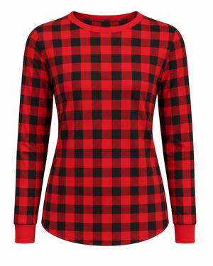 ILTEX Apparel Adult Clothing Plaid Red Shirt
