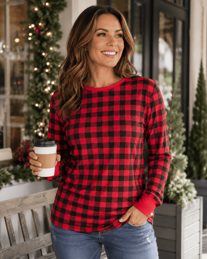 ILTEX Apparel Adult Clothing Plaid Red Shirt