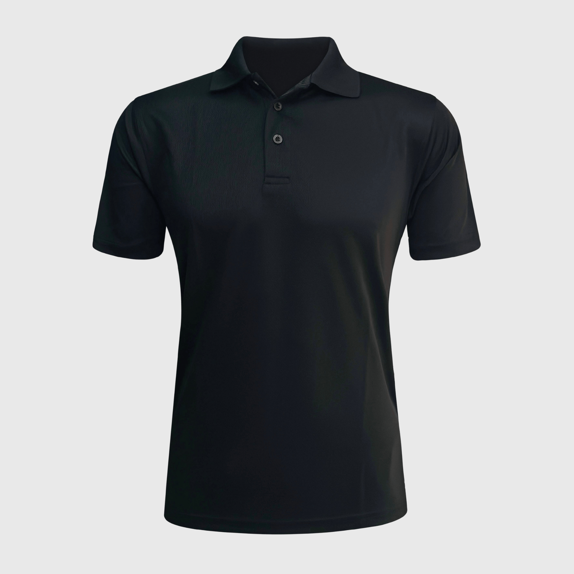 ILTEX Apparel Adult Clothing Polo Shirt Black Polyester