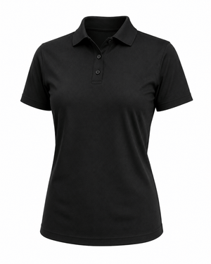 ILTEX Apparel Adult Clothing Polo Shirt Black Polyester