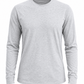 ILTEX Apparel Adult Clothing Polyester Gray Cotton-Feel Long Sleeve Tee
