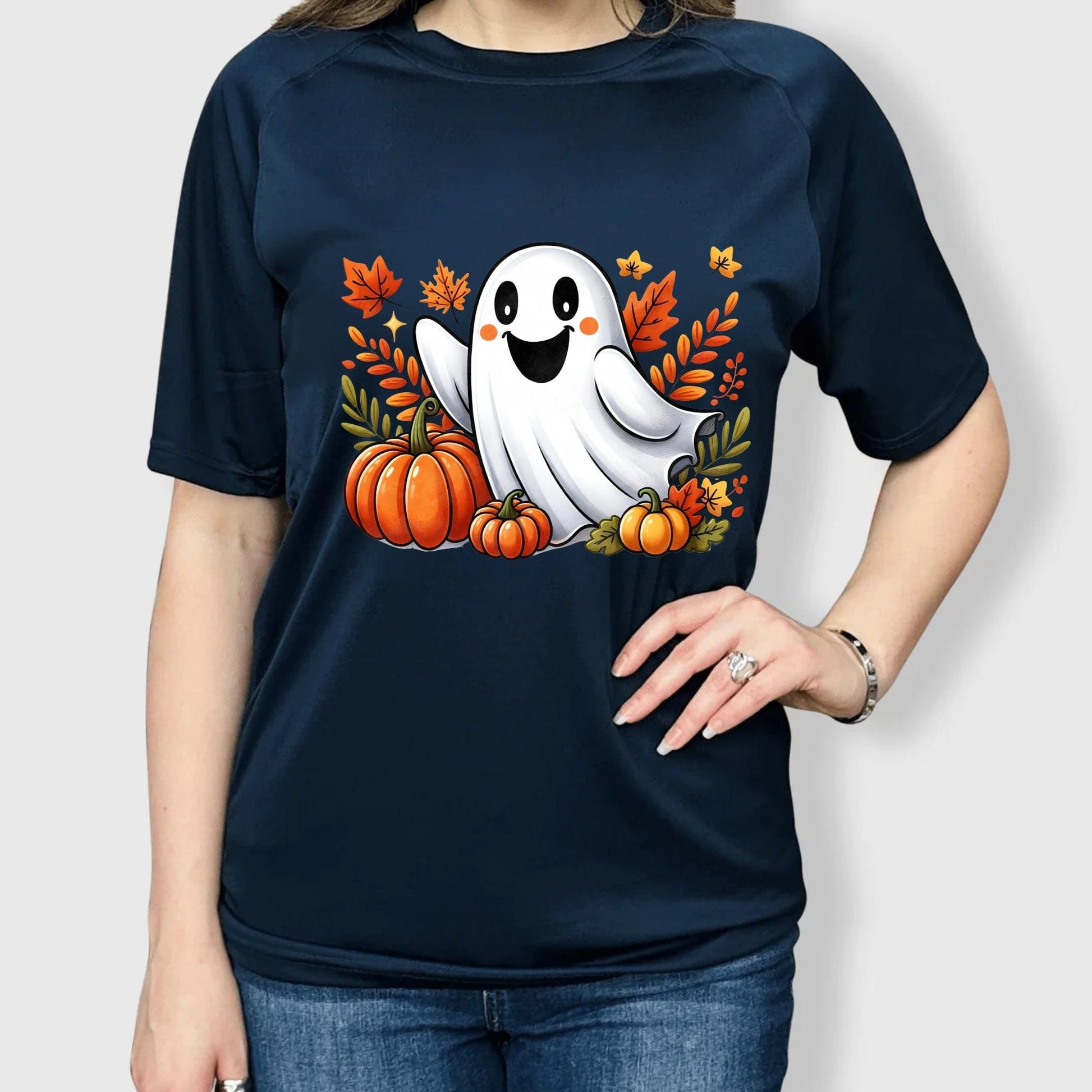 ILTEX Apparel Adult Clothing Pumpkin Patch Ghost Tee