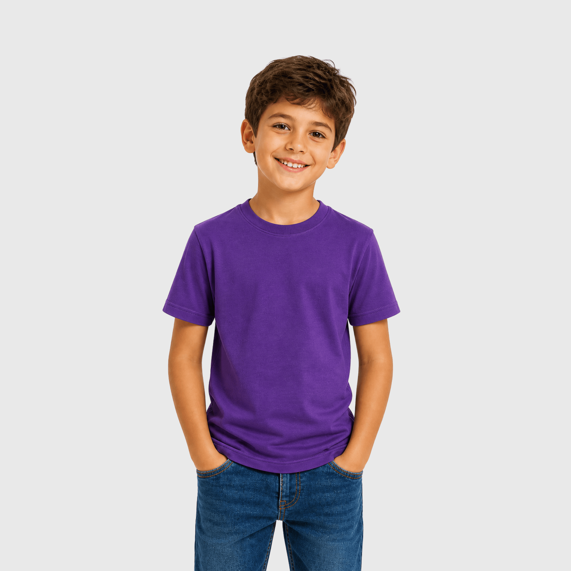 ILTEX Apparel Adult Clothing Purple / Y-XSmall 100% Cotton Unisex Short Sleeve Tees (YOUTH)
