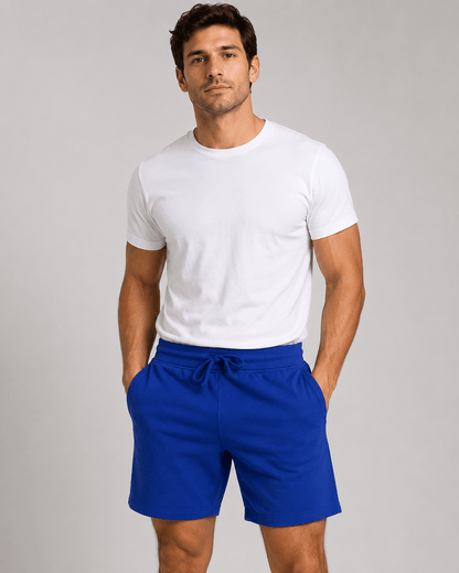 ILTEX Apparel Adult Clothing Royal Blue / Medium Adult Basic Fleece Jogger Shorts
