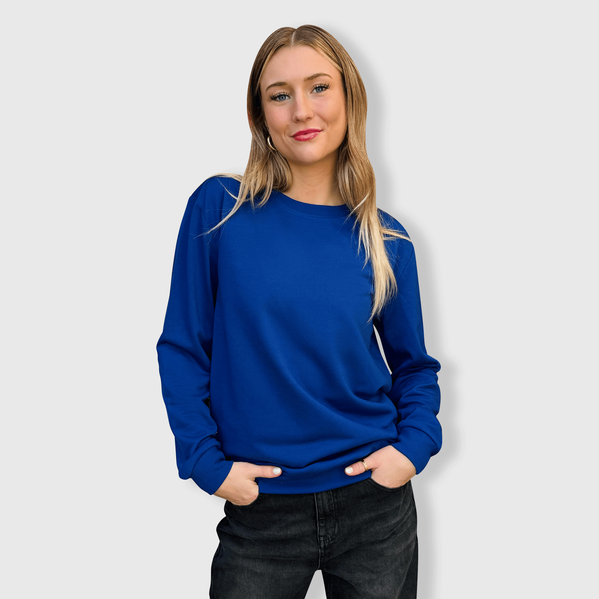 ILTEX Apparel Adult Clothing Royal Blue / Small 100% Polyester Sweatshirt Cotton-Feel