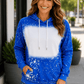 ILTEX Apparel Adult Clothing Royal Blue / Small Faux Bleached Hoodie