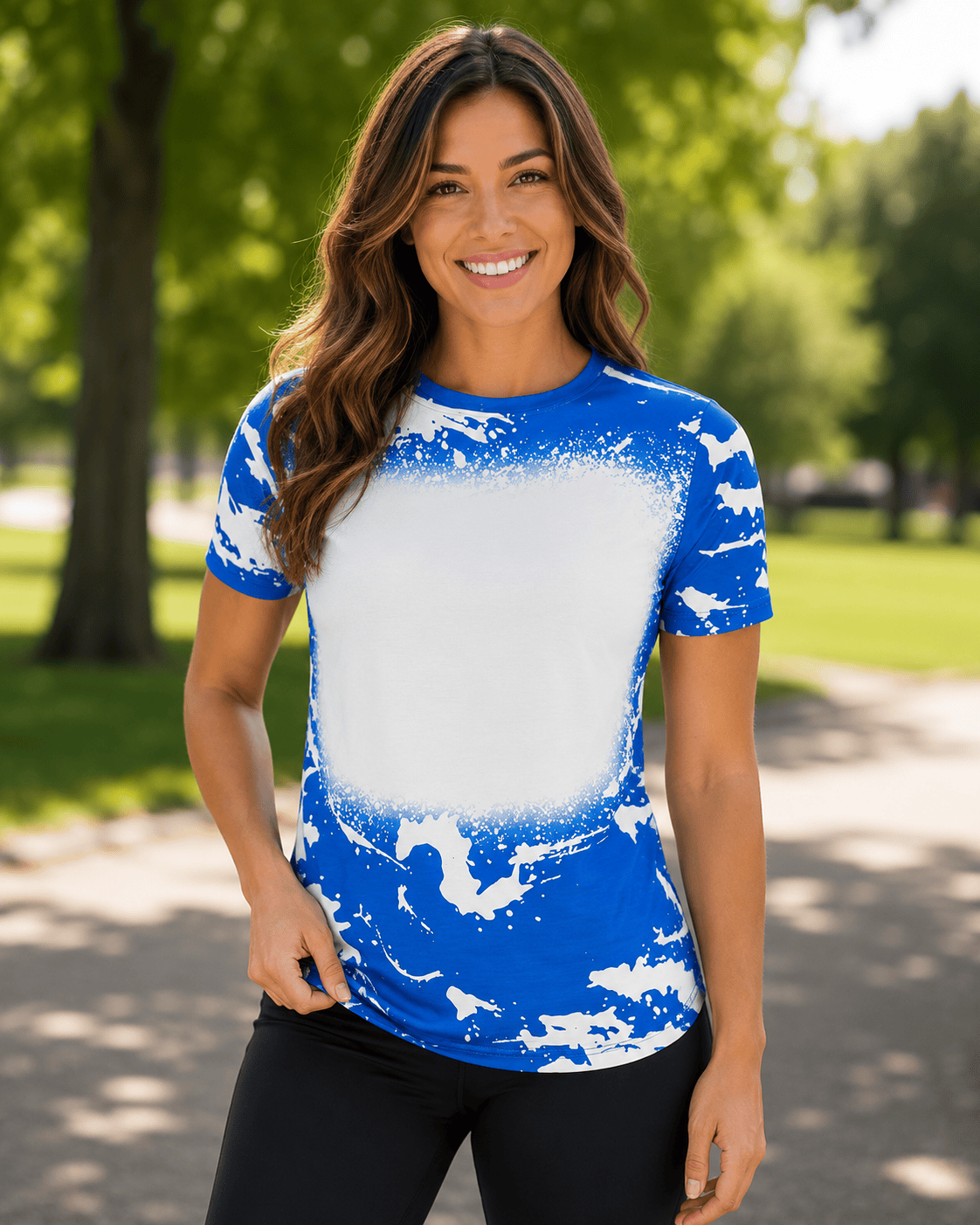 ILTEX Apparel Adult Clothing Royal Blue / Small Scrunched Faux Bleached Tees