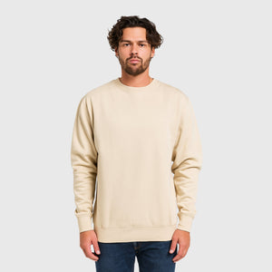 ILTEX Apparel Adult Clothing Sand / Small Adult Comfort Plain Fleece Sweatshirt