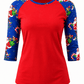 ILTEX Apparel Adult Clothing Santa Red Christmas Top