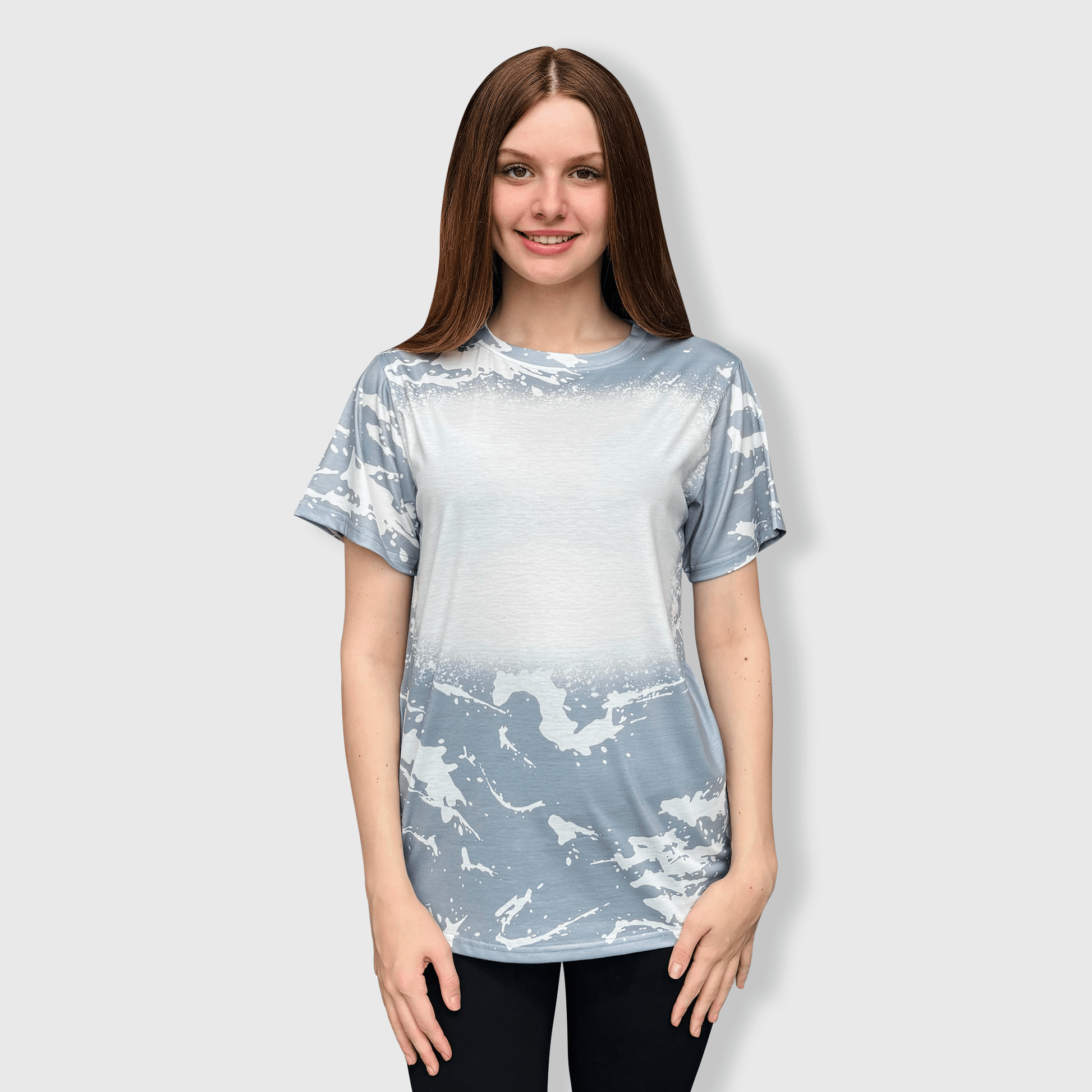 ILTEX Apparel Adult Clothing Scrunched Faux Bleached Tees