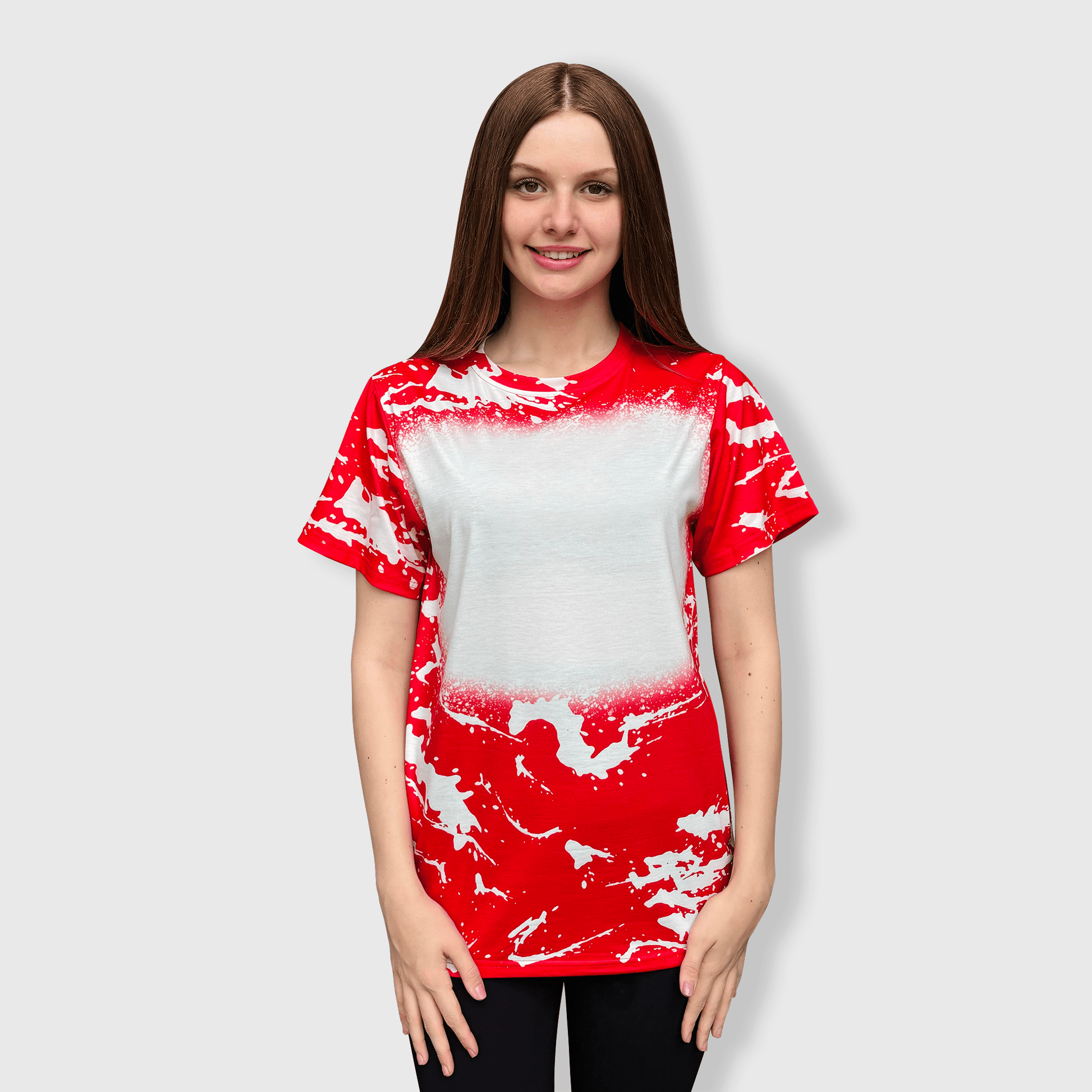 ILTEX Apparel Adult Clothing Scrunched Faux Bleached Tees