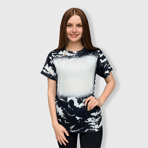 ILTEX Apparel Adult Clothing Scrunched Faux Bleached Tees