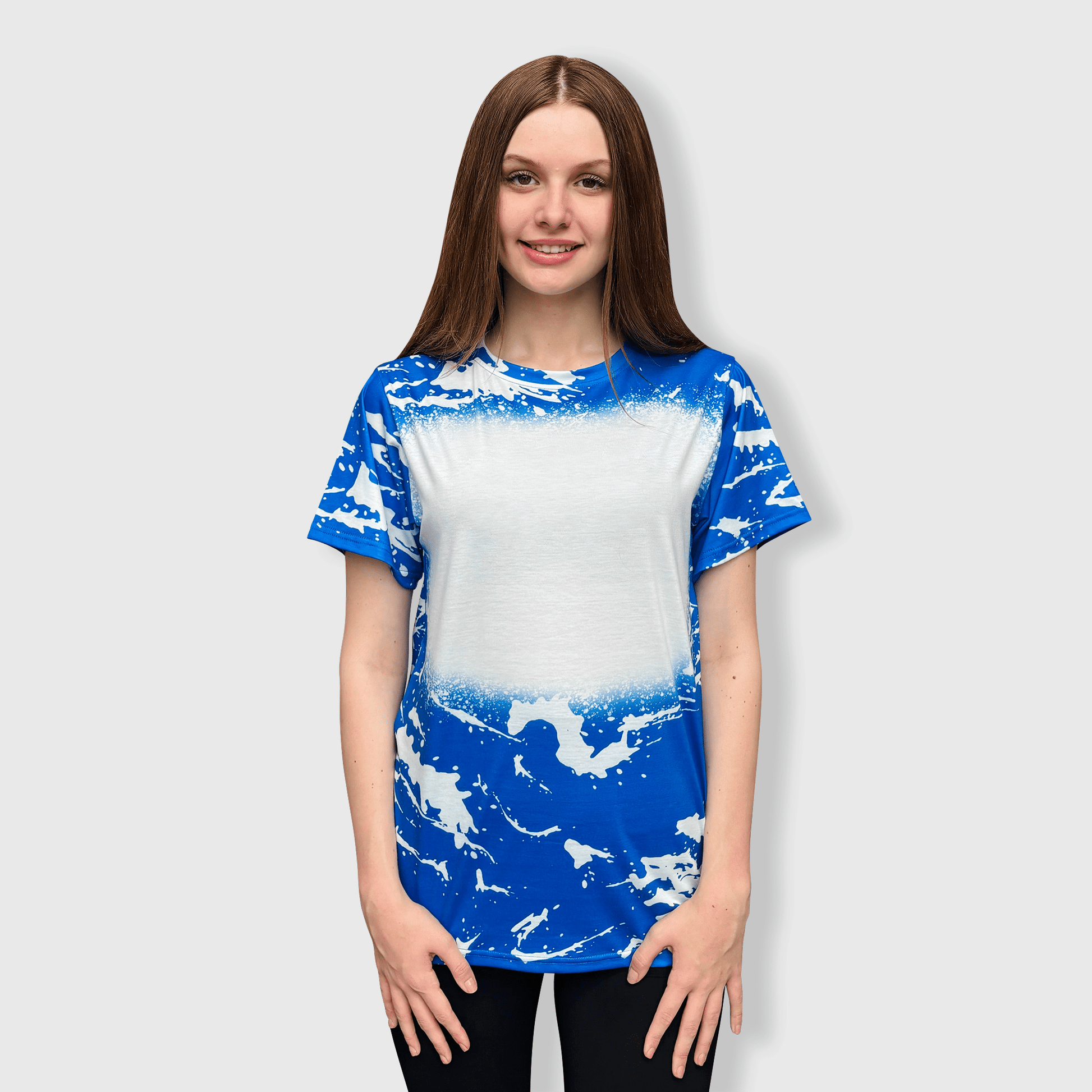 ILTEX Apparel Adult Clothing Scrunched Faux Bleached Tees
