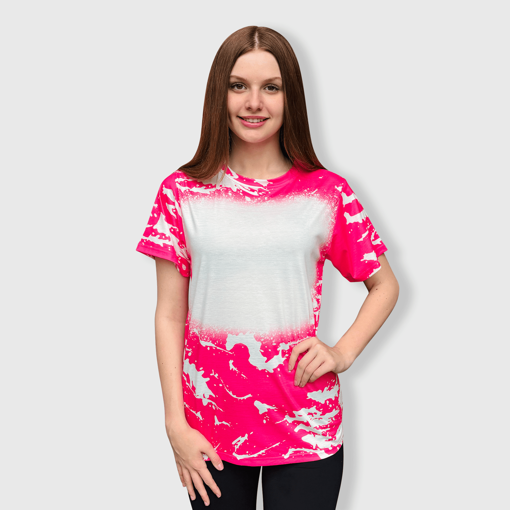 ILTEX Apparel Adult Clothing Scrunched Faux Bleached Tees