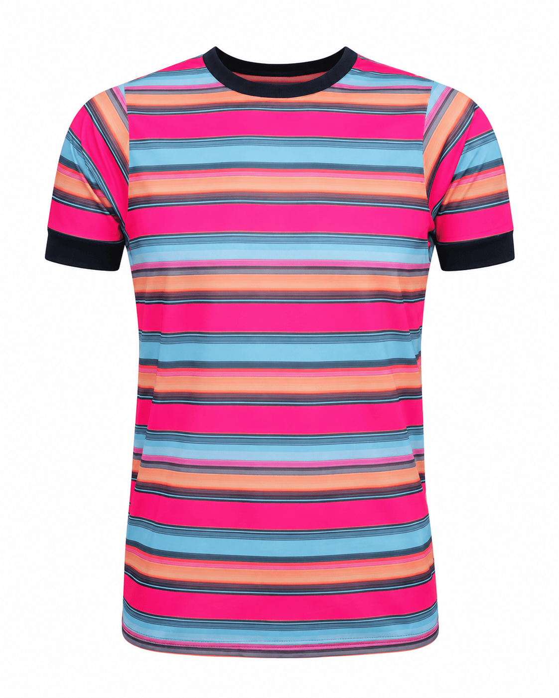 ILTEX Apparel Adult Clothing Serape Black Short Sleeve Top