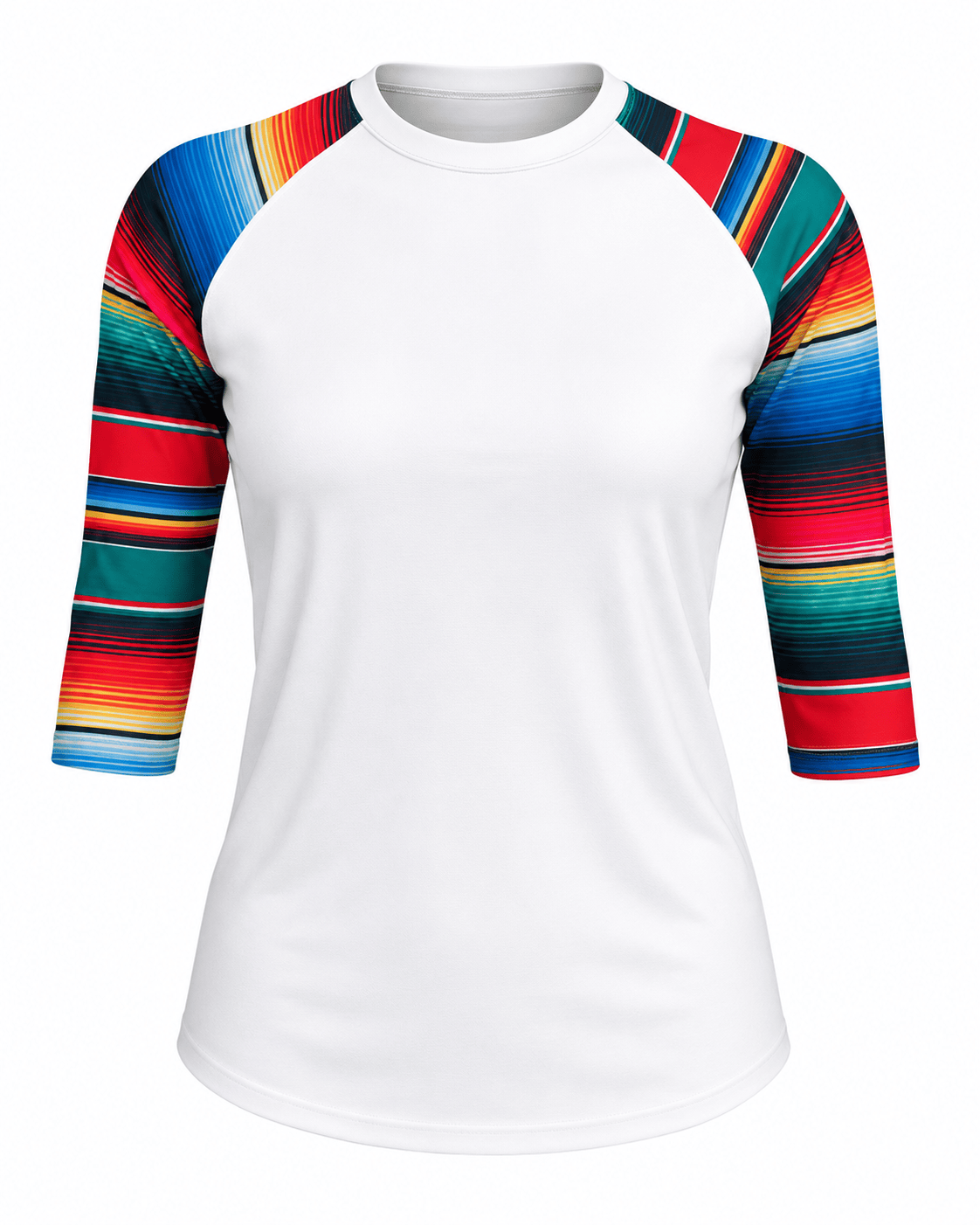 ILTEX Apparel Adult Clothing Serape White Polyester Top