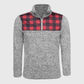 ILTEX Apparel Adult Clothing Sherpa Gray Plaid Pullover Women