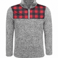 ILTEX Apparel Adult Clothing Sherpa Gray Plaid Pullover Women