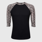 ILTEX Apparel Adult Clothing Snake Print Black Polyester Top