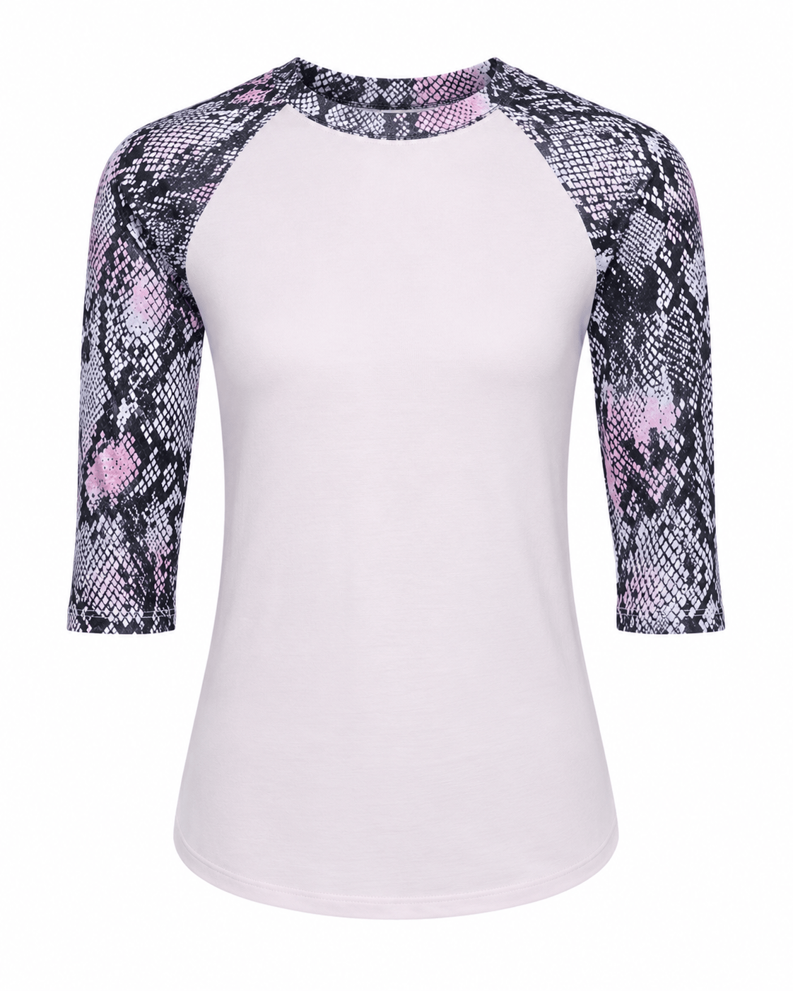 ILTEX Apparel Adult Clothing Snake Print Pink Polyester Top