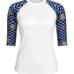 ILTEX Apparel Adult Clothing Snowflakes Gold Chevron Polyester Top
