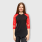 ILTEX Apparel Adult Clothing Snowflakes Gold Red Polyester Top