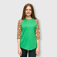 ILTEX Apparel Adult Clothing Snowflakes Striped Green Red Polyester Top