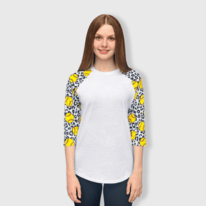 ILTEX Apparel Adult Clothing Softball Cheetah White Polyester Top