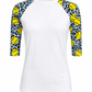 ILTEX Apparel Adult Clothing Softball Cheetah White Polyester Top