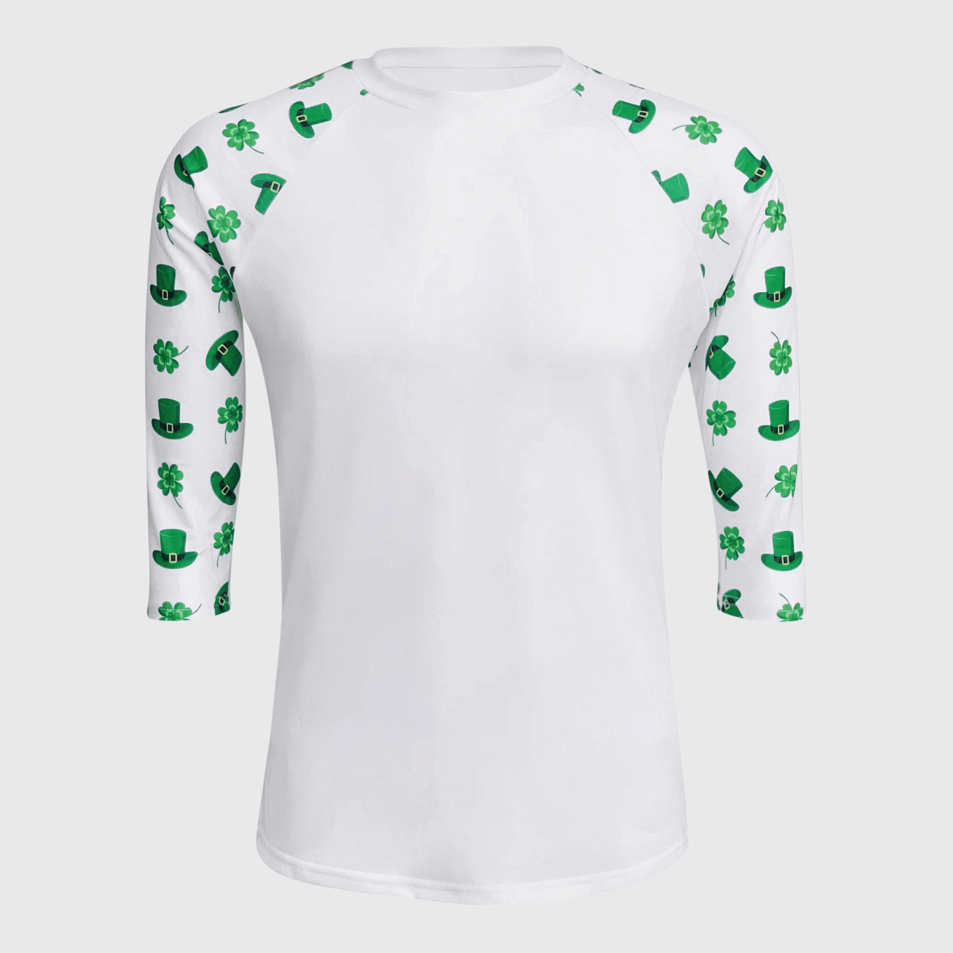 ILTEX Apparel Adult Clothing St. Patrick's Clover Hat White Polyester Top