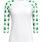ILTEX Apparel Adult Clothing St. Patrick's Clover Hat White Polyester Top