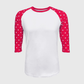 ILTEX Apparel Adult Clothing Star Sleeves White Red Top
