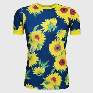 ILTEX Apparel Adult Clothing Sunflower Navy Short Sleeve Top
