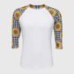ILTEX Apparel Adult Clothing Sunflower Plaid White Polyester Top