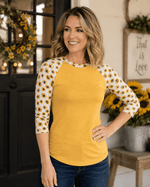 ILTEX Apparel Adult Clothing Sunflower Yellow Polyester Top