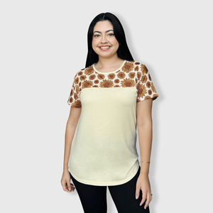 ILTEX Apparel Adult Clothing Sunflower Yellow Short Sleeve Top
