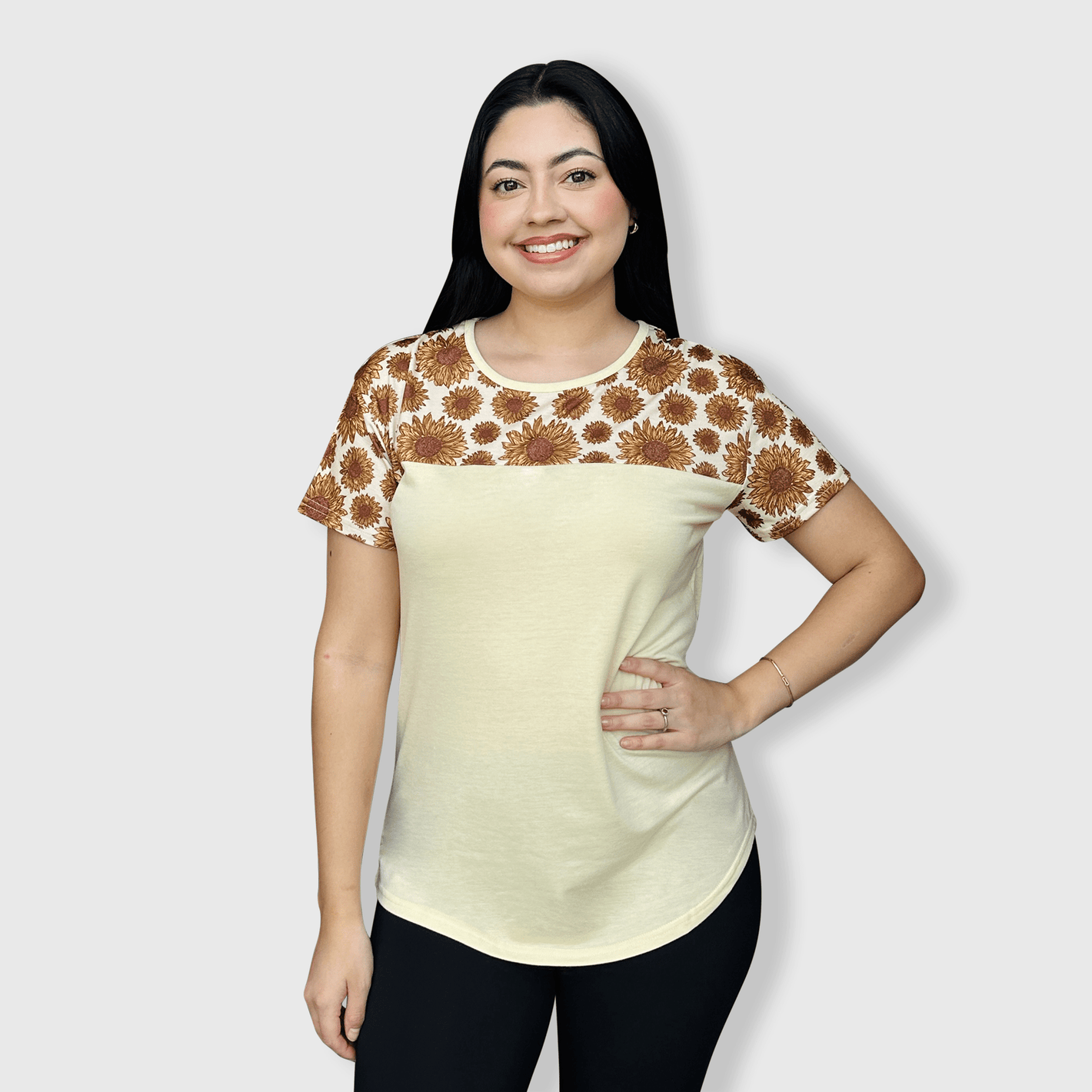 ILTEX Apparel Adult Clothing Sunflower Yellow Short Sleeve Top