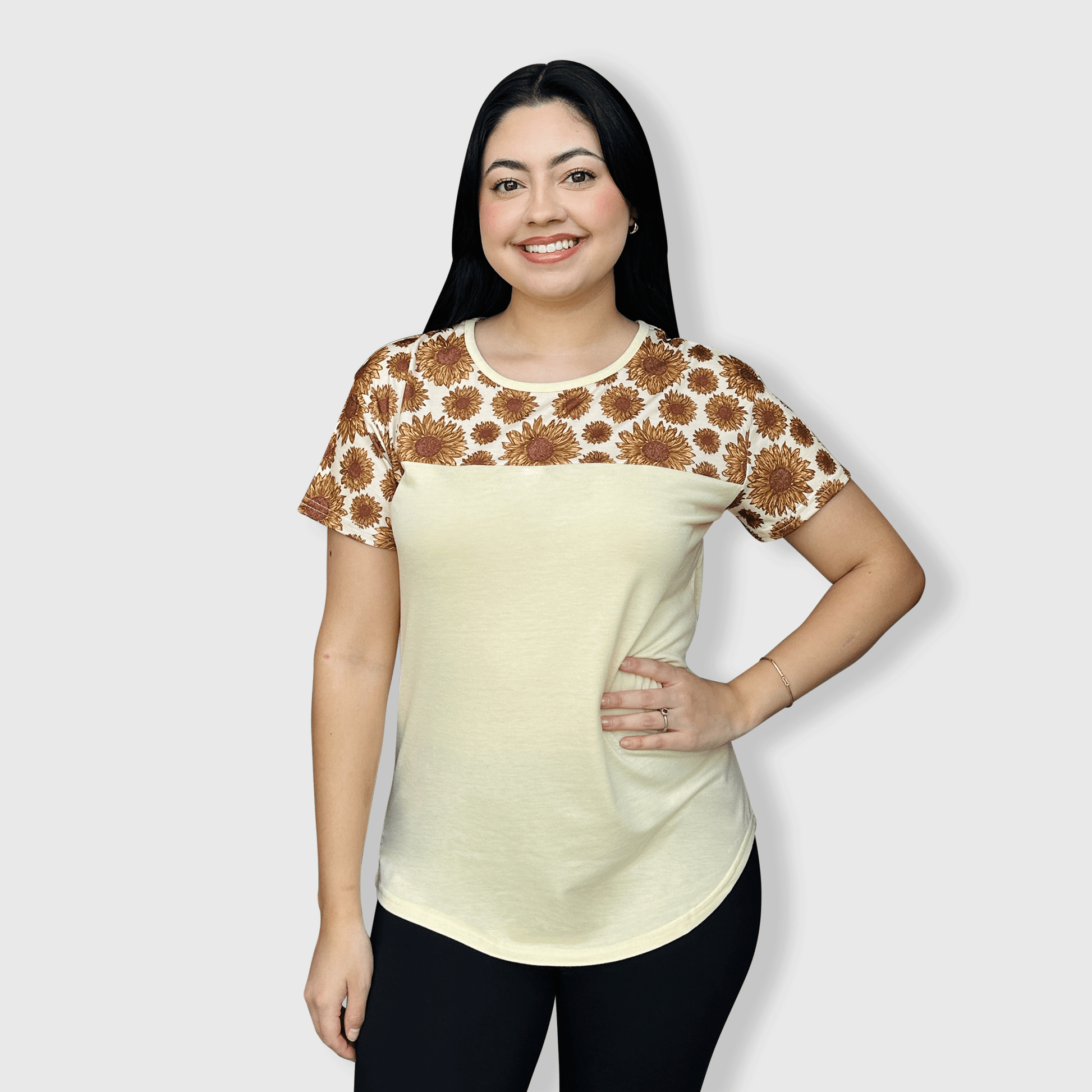 ILTEX Apparel Adult Clothing Sunflower Yellow Short Sleeve Top