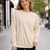 Adult Cotton-Feel Polyester Sweatshirt | 17 Colors - Tan
