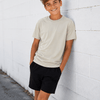 100% Polyester Cotton Feel Tees (Colors) - Youth - Tan