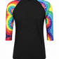ILTEX Apparel Adult Clothing Tie Dye Neon Black Polyester Top
