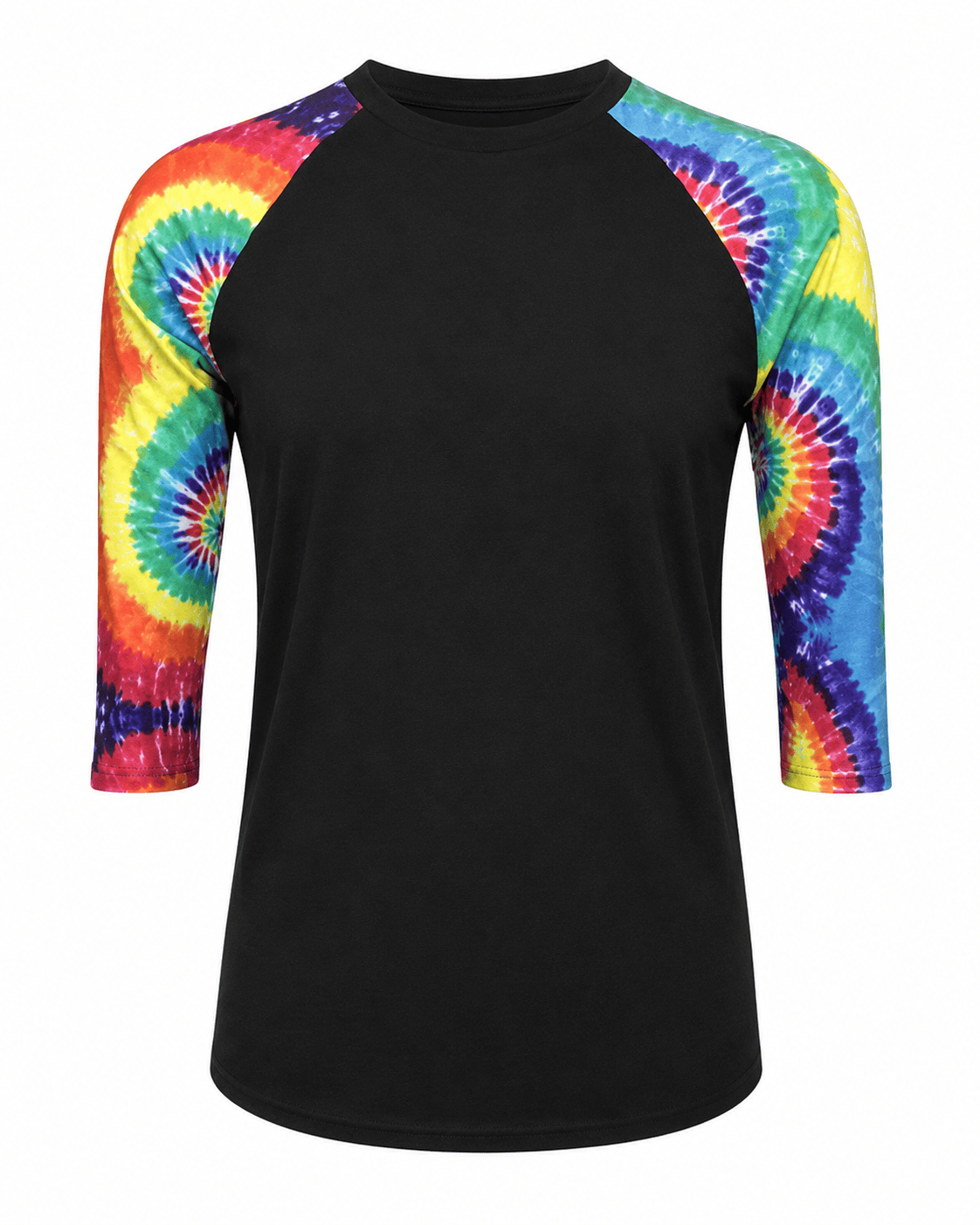 ILTEX Apparel Adult Clothing Tie Dye Neon Black Polyester Top