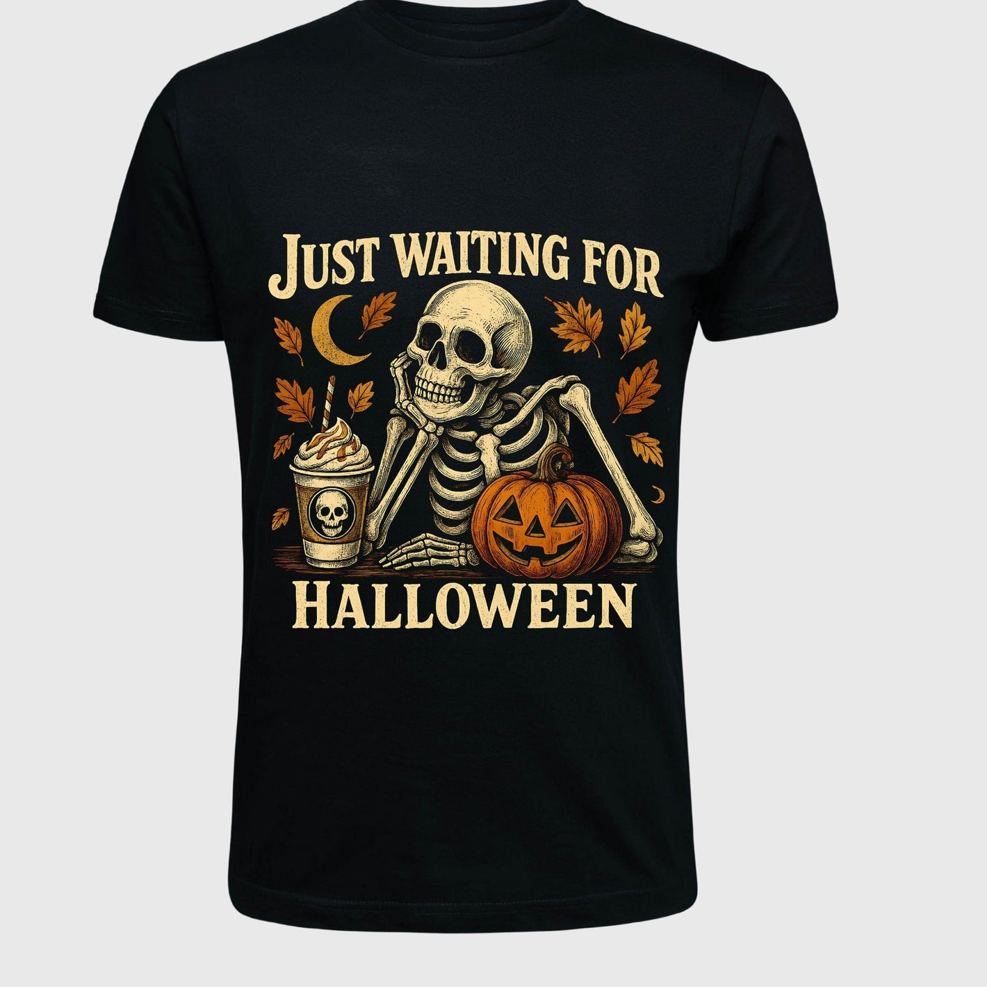 ILTEX Apparel Adult Clothing Waiting For Halloween Tee